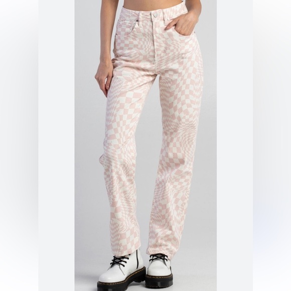 Tilly’s Tinseltown Women’s High Rise 5 Pocket Wide Leg Jean Juniors Size 13 - Picture 2 of 8